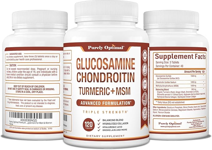 Purely Optimal Premium Glucosamine Chondroitin MSM