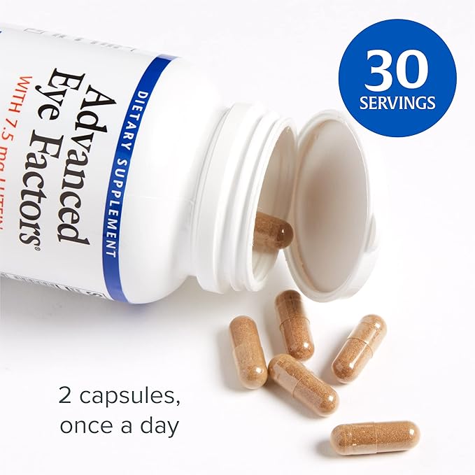 Natural Factors, Advanced Eye Factors, Antioxidant 60 Capsules