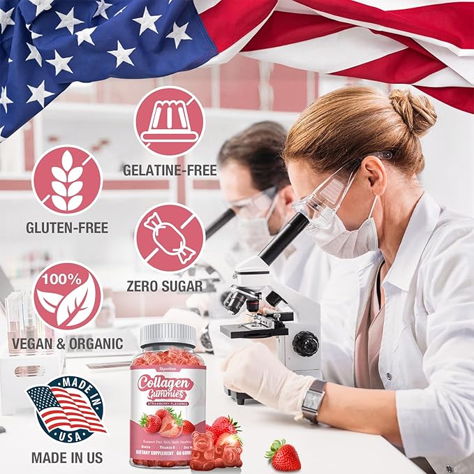 Collagen Gummies with Vitamin C, Zinc 60 Gummies