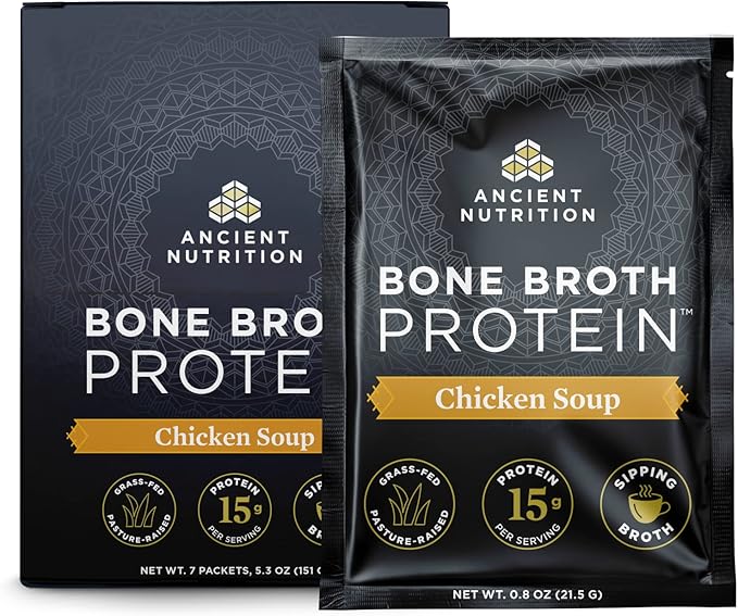 Bone Broth Protein Powder by Ancient 15g Protein 7 Count