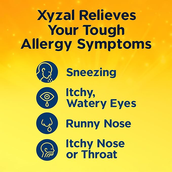 Xyzal Allergy Pills, 24-Hour Allergy Relief, 10-Count, Original