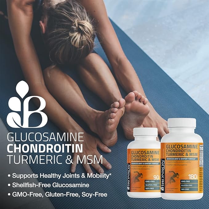 Bronson Glucosamine Chondroitin Turmeric & MSM 90 Capsules