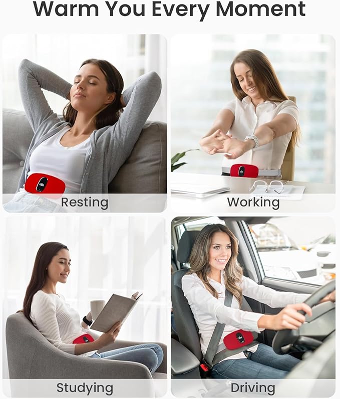 iDOO Wearable Heating Pad, FSA HSA 3 Heat 3 Massage
