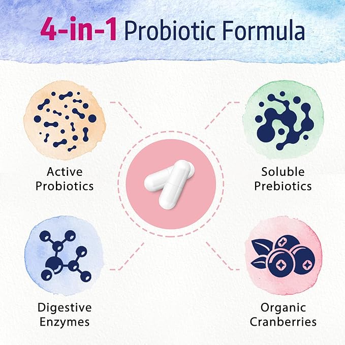 Bonawell Probiotics for Women 100B, 30 Veggie