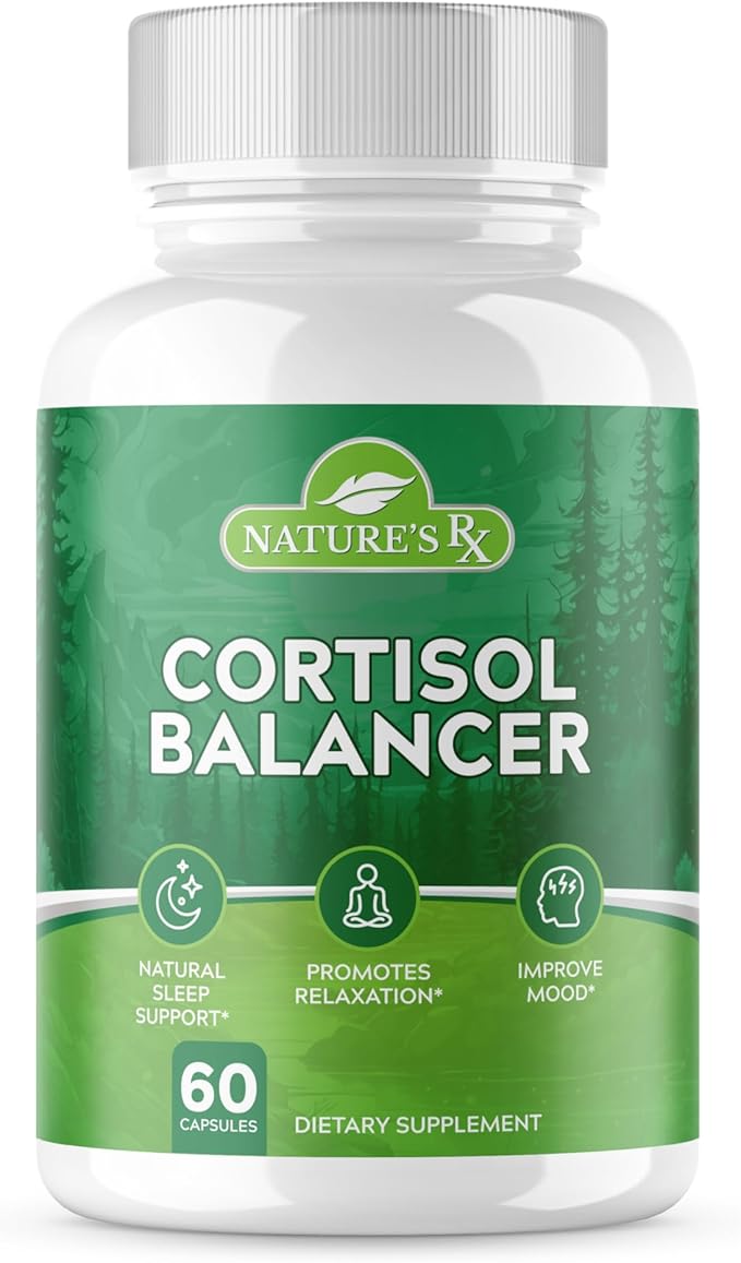 Nature's RX || #1 Rated Cortisol 27 Powerful 3rd Party 60 Capsules