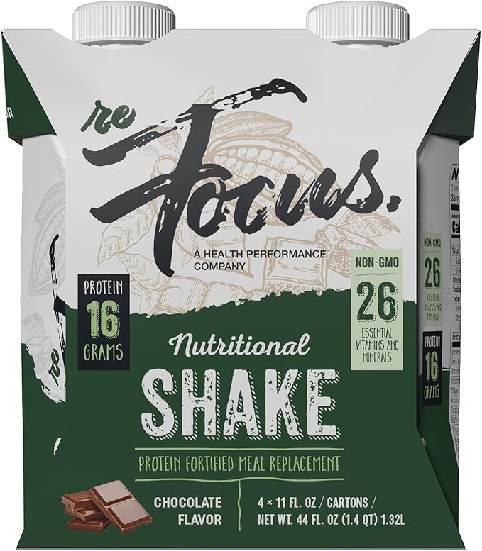 100% Plant-Based Meal Replacement Nutritional Protein 16g Pea 26 Vitamins 11Fl Oz 12)