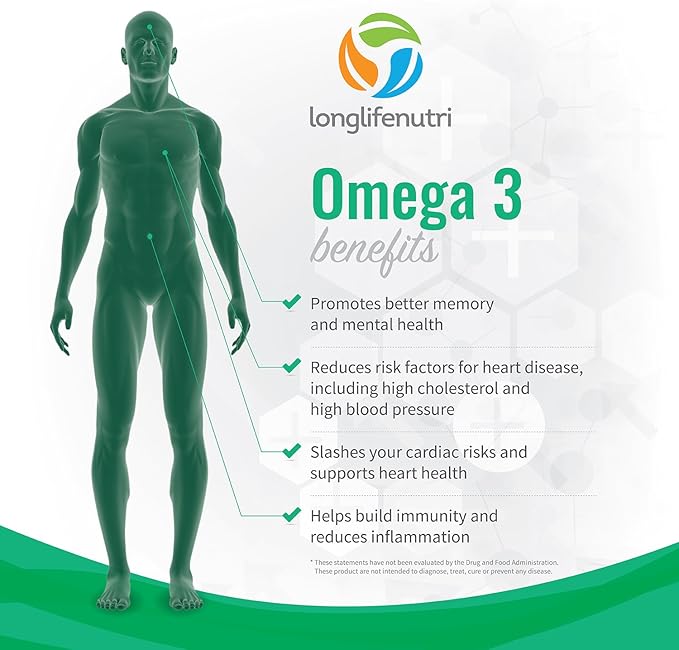 Omega 3 Fish Oil Pills 120 1000mg Supplement Omega3 Women