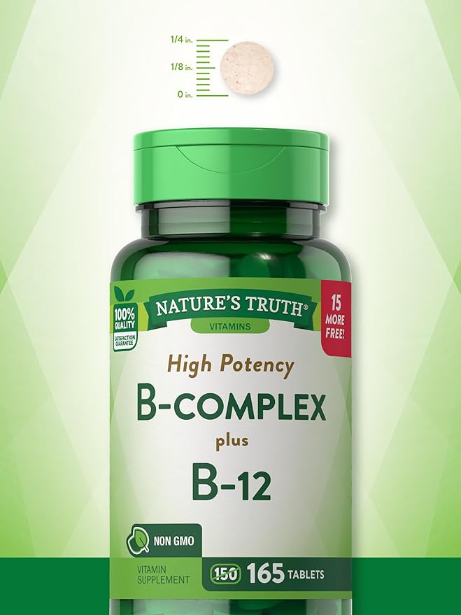 Nature's Truth Vitamin B Complex B12 | 165 Tablets