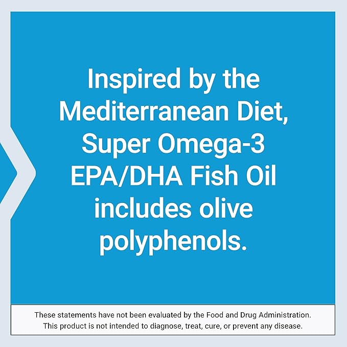 Super Omega-3 EPA/DHA Fish Oil, Sesame 120 Softgels
