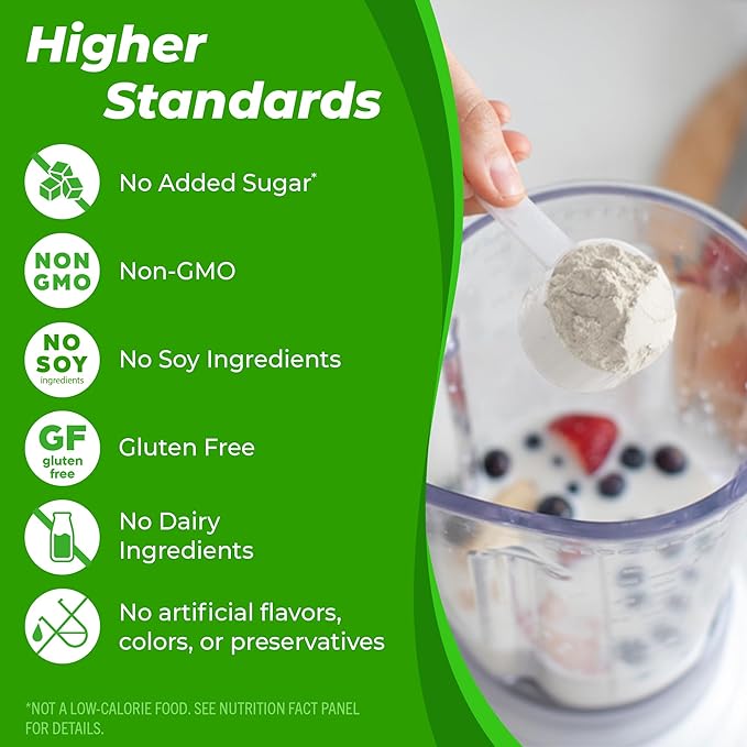 Orgain Organic 30g Vegan Protein Powder, 9g EAAs+BCAAs, 4g Prebiotic 1g Sugar, 2.01lb (Packaging