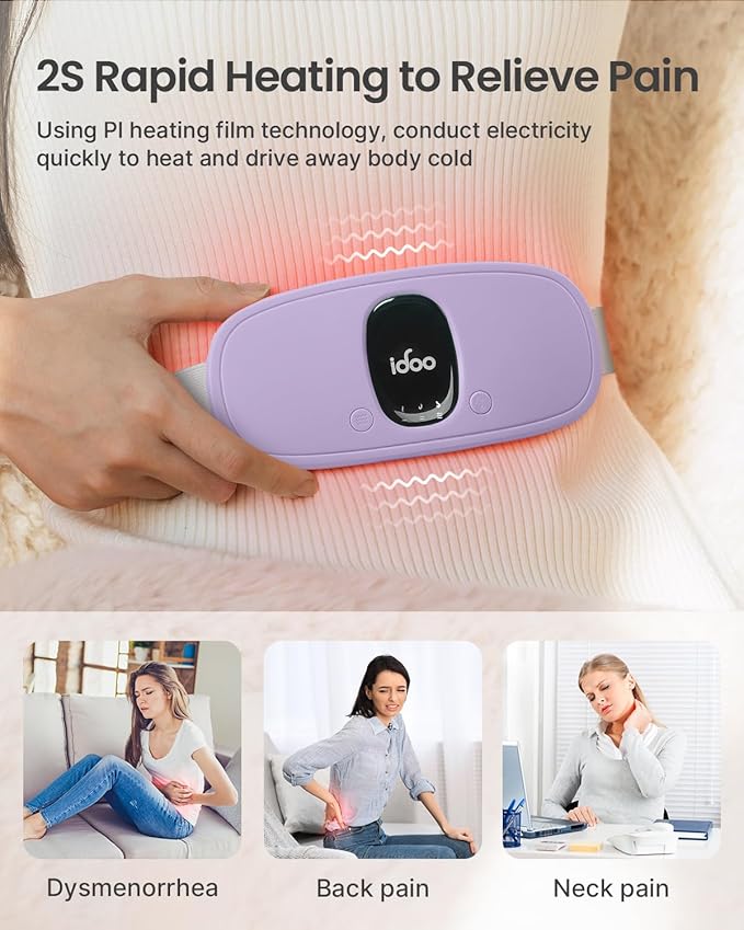 iDOO Portable Heating Pad, FSA HSA 3 Heat 3 Massage