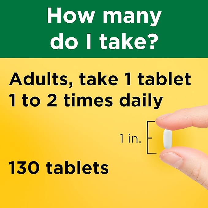 Nature Made Calcium 500 mg D3, Dietary 130 Tablets