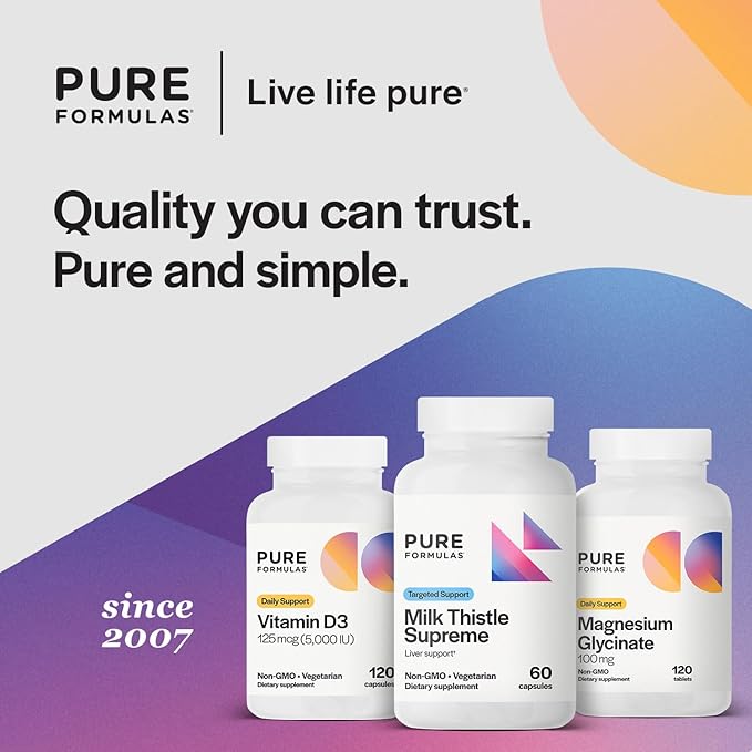 PureFormulas Milk Thistle Supreme 250 mg 60 Capsules