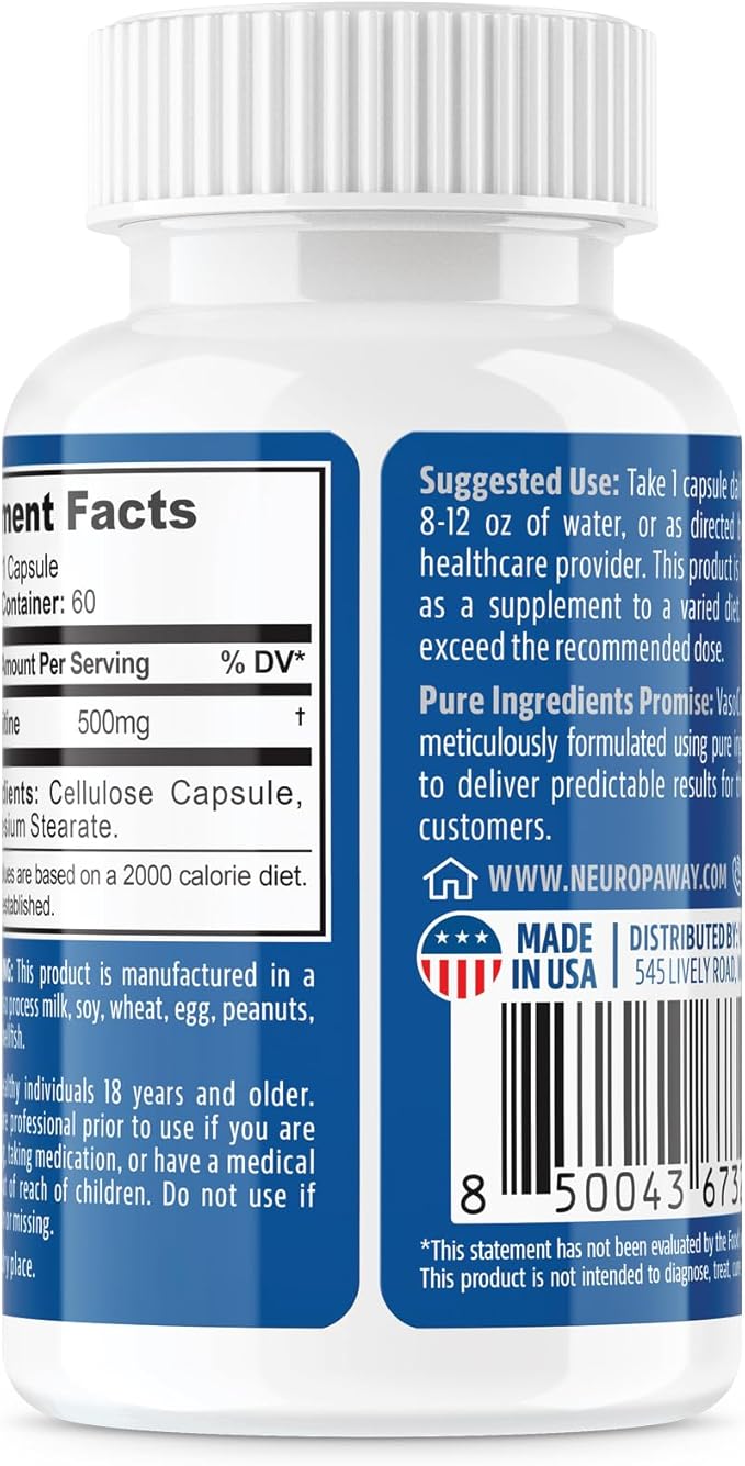 NeuropAWAY Elements Acetyl L-Carnitine 500mg 60ct (60 500mg 500mg Capsules