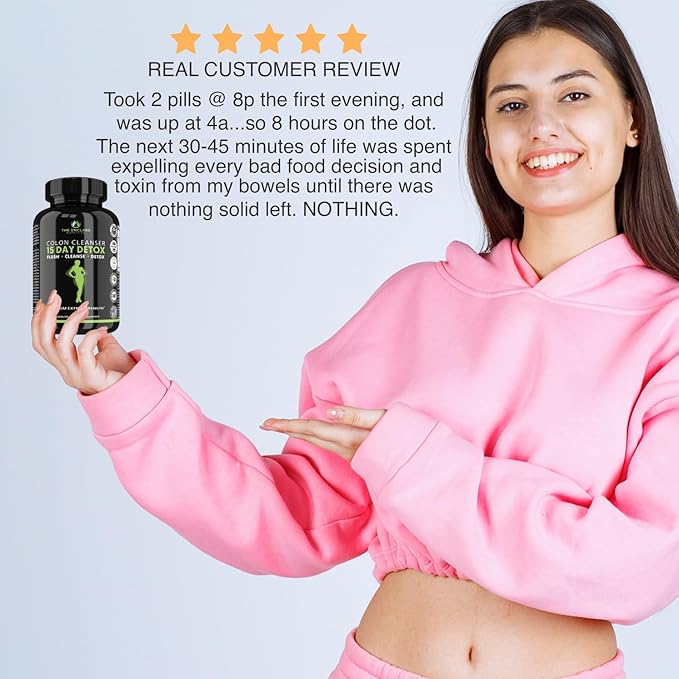 THE ENCLARE NUTRITION 15 Day Detox Cleanse for Weight Loss. Advanced Gut Support for Women & Men. Colon Cleanse Laxatives for Constipation & Bloating Relief. Gut Cleanse Probiotic Diet Pills 60ct (2)