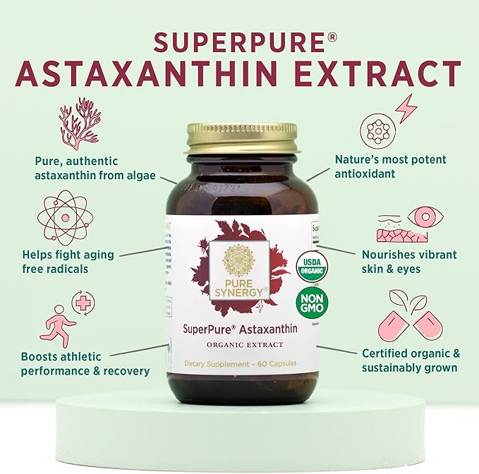 PURE SYNERGY SuperPure Astaxanthin Extract (60 Capsules)