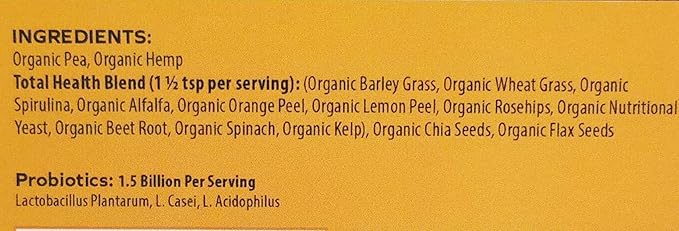 Plant Protein Powder with Total Health 17 Servings,