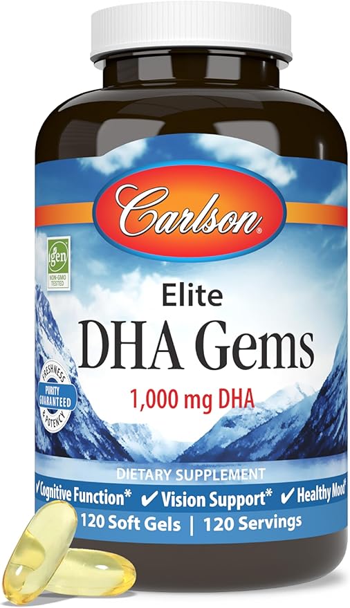Carlson - Elite DHA Gems, 1000 120 Softgels