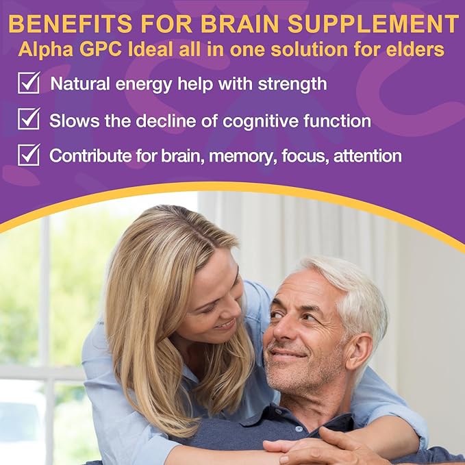 Phosphatidylserine Supplement 600mg, Alpha Brain Gummies B6 & B12, Bacopa 120 Count