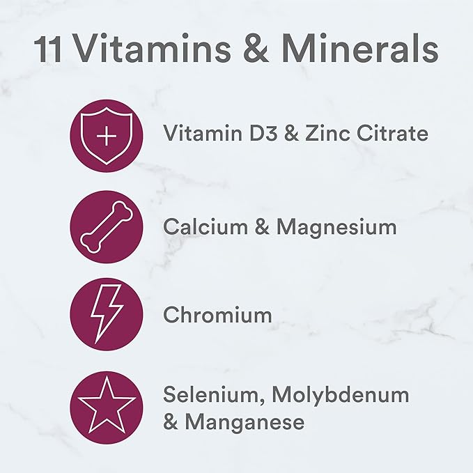 SmartyPants Kids Mineral Chews: Magnesium Citrate D3, Vitamin K2, Zinc 60 Count (30 Day