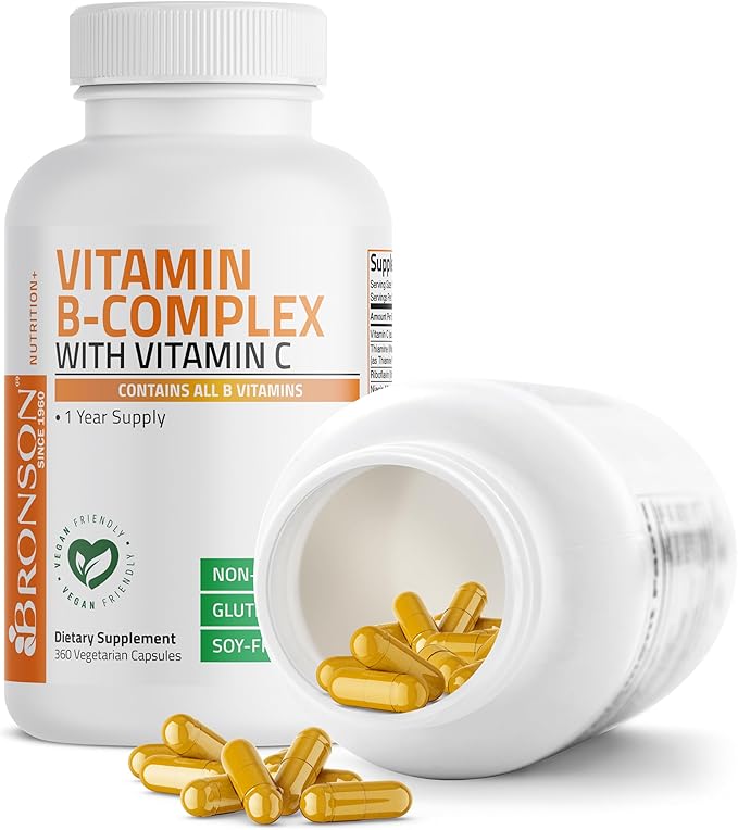 Bronson Vitamin B Complex with Vitamin C 360 Vegetarian