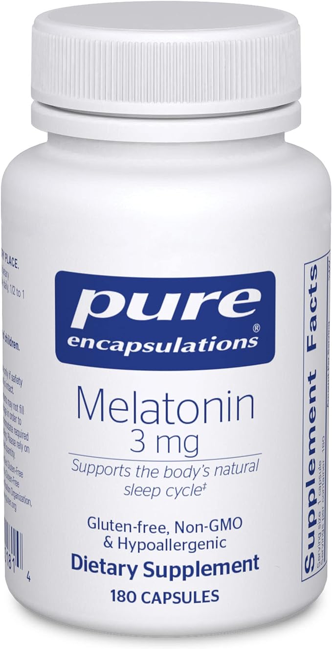 Pure Encapsulations Melatonin 3 mg 180 Capsules