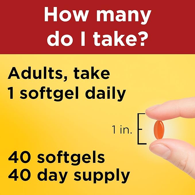Nature Made CoQ10 200mg, Dietary Supplement 40 Softgels, 40 Day