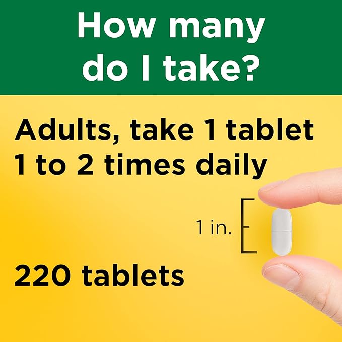 Nature Made Calcium 600 mg D3, Dietary 220 Tablets 1)