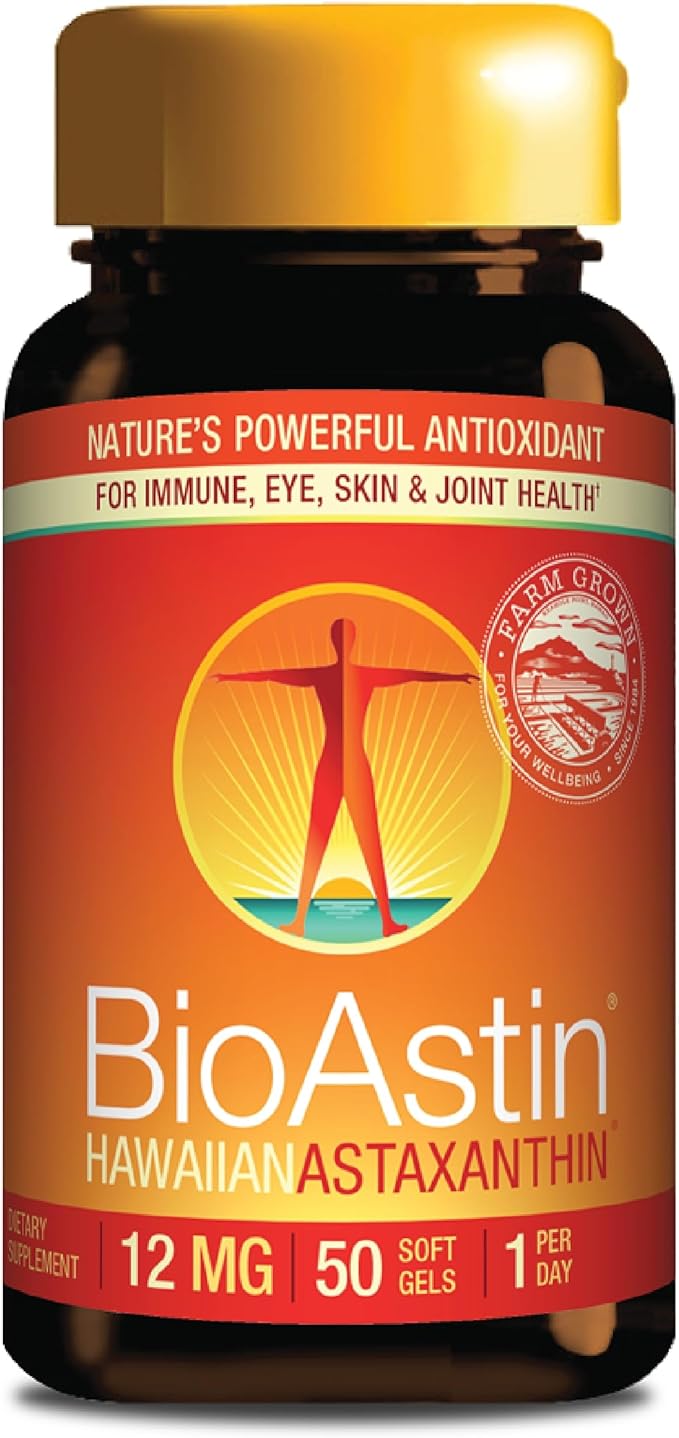 Nutrex Hawaii BioAstin Hawaiian Astaxanthin 12mg, 50 50 Softgels