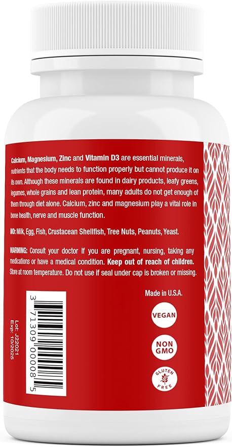 Safrel Calcium Magnesium Zinc with Vitamin D3, 300 300 Tablets 1000 mg, 400 mg, 20 mg D3 600 600 IU
