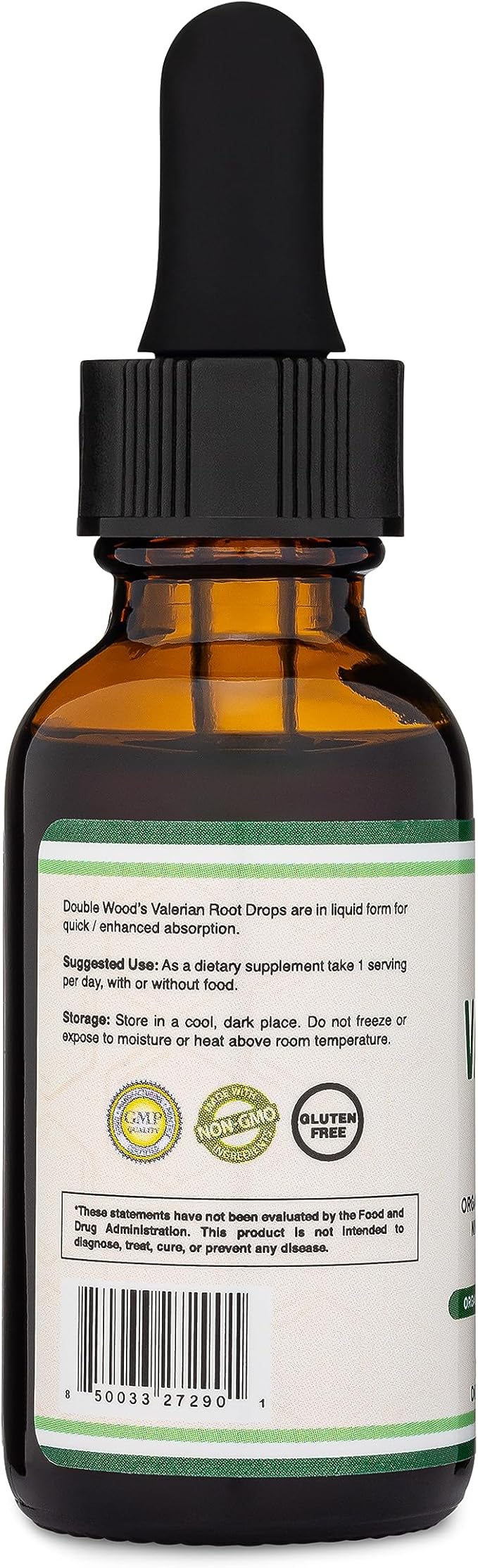 Valerian Root Drops for Sleep 168mg - 1 FL 30 Servings