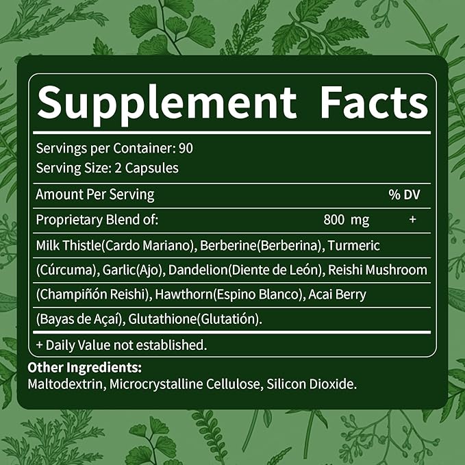 Herbal Complex Extract, Milk Thistle Berberine 240 capsules