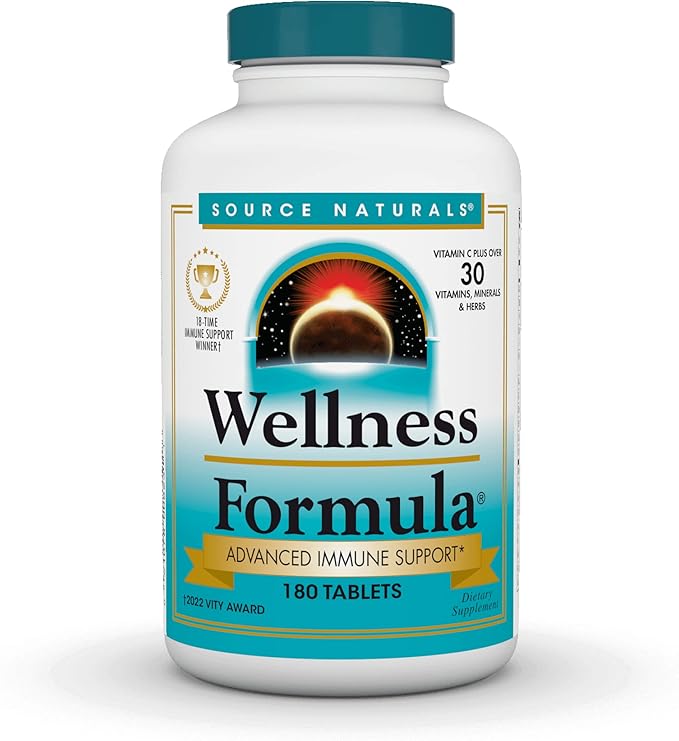 Source Naturals Wellness Formula Bio-Aligned Vitamins 180 Tablets