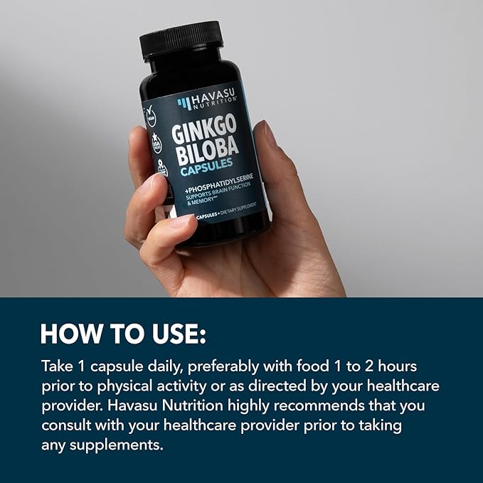 Ginkgo Biloba 120mg 60 Non-GMO