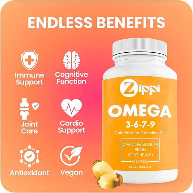 Omega 3-6-7-9 Camelina Softgels 3-6-7-9 Fatty (2 Pack)