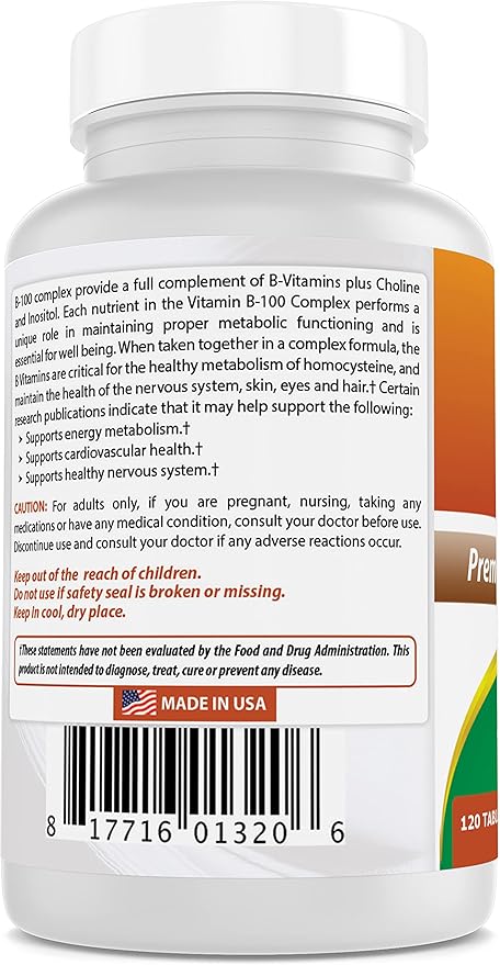 Best Naturals B 100 Complex 120 (120 Count 2))