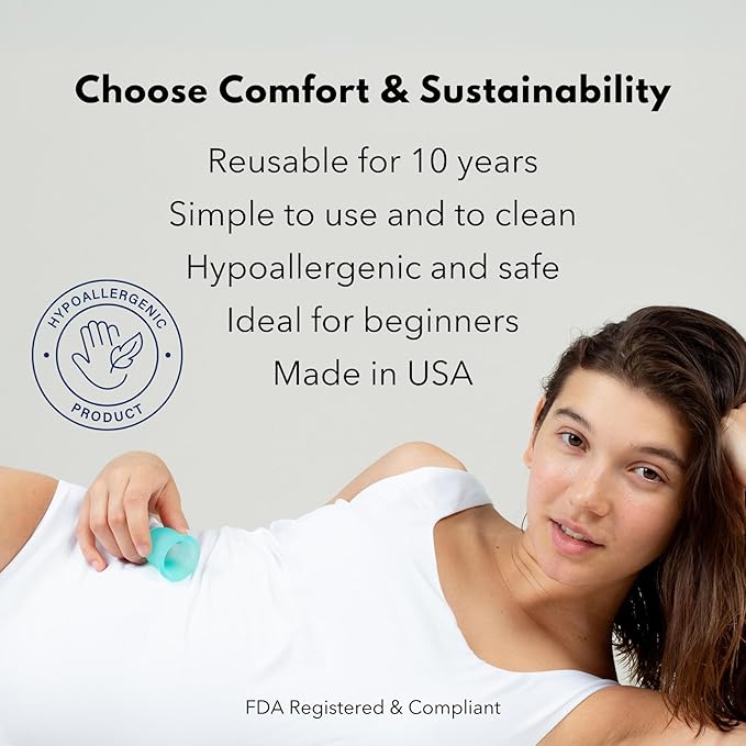 Lena Menstrual Cups, Reusable Period Cup,
