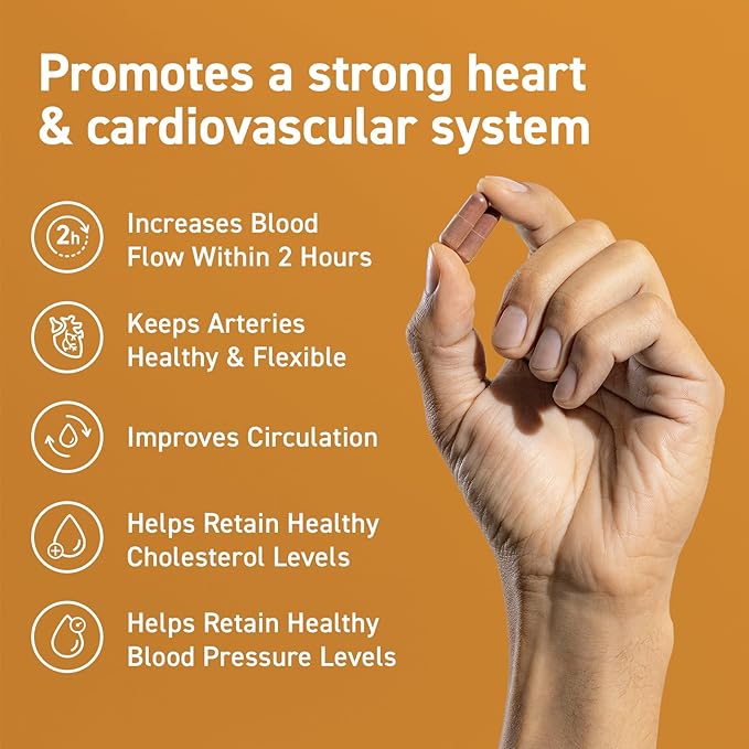 CocoaVia Cardio Health Supplement, 60 Day, 500mg Cocoa Flavanols, Support Heart Health, Boost Nitric Oxide, Blood Circulation, Energy, Vegan, Dark Chocolate, 120 Capsules