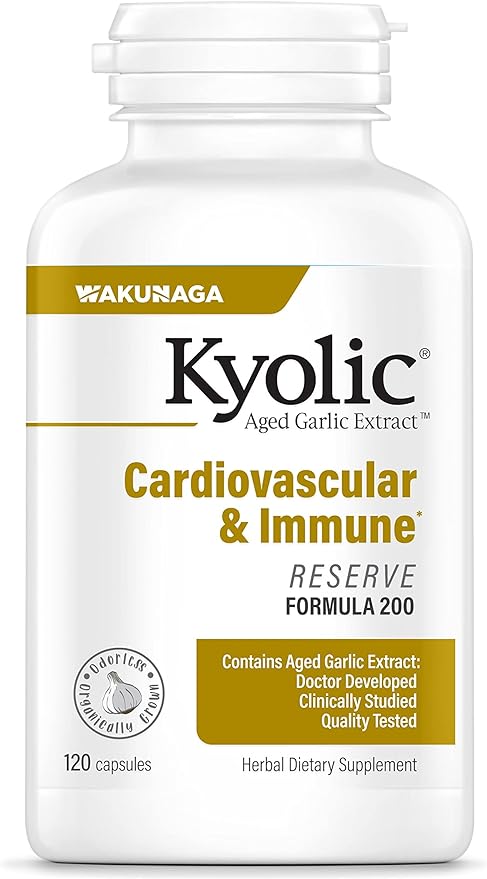 Kyolic Aged Garlic Extract Formula 200, 120 Capsules