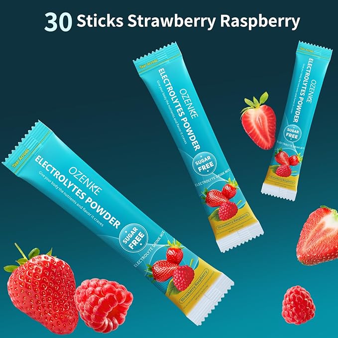Electrolytes Powder Packets, 30 Sticks Hydration 0 Sugar 0 Calorie,