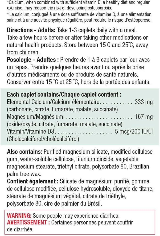 Jamieson Calcium Magnesium with Vitamin D3 420 caplets