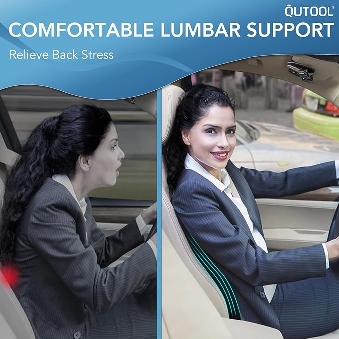 QUTOOL Lumbar Support Pillow for Car/Office