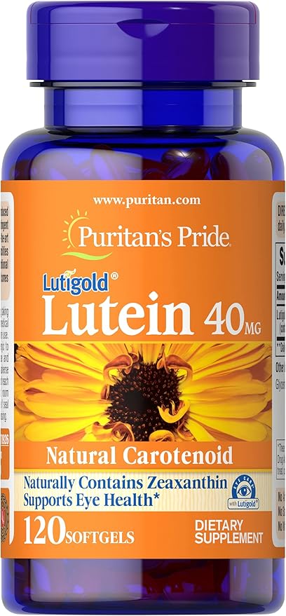 Puritan's Pride Lutein 40mg With Zeaxanthin, 120 Count 1)