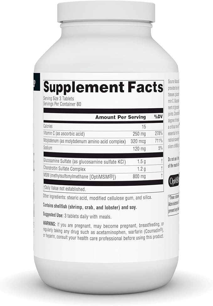 Source Naturals Glucosamine Chondroitin Complex 240 Tablets
