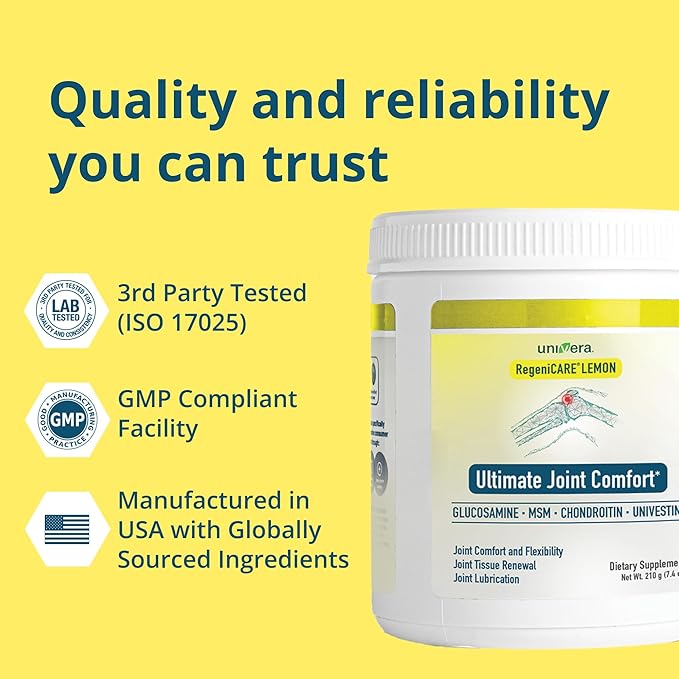 Univera RegeniCARE Canister, Glucosamine, Chondroitin, MSM, 30-Day Supply