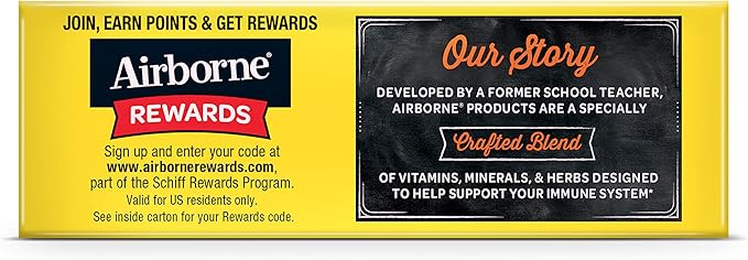 Airborne 1000mg Vitamin C with Zinc, 30 Fizzy
