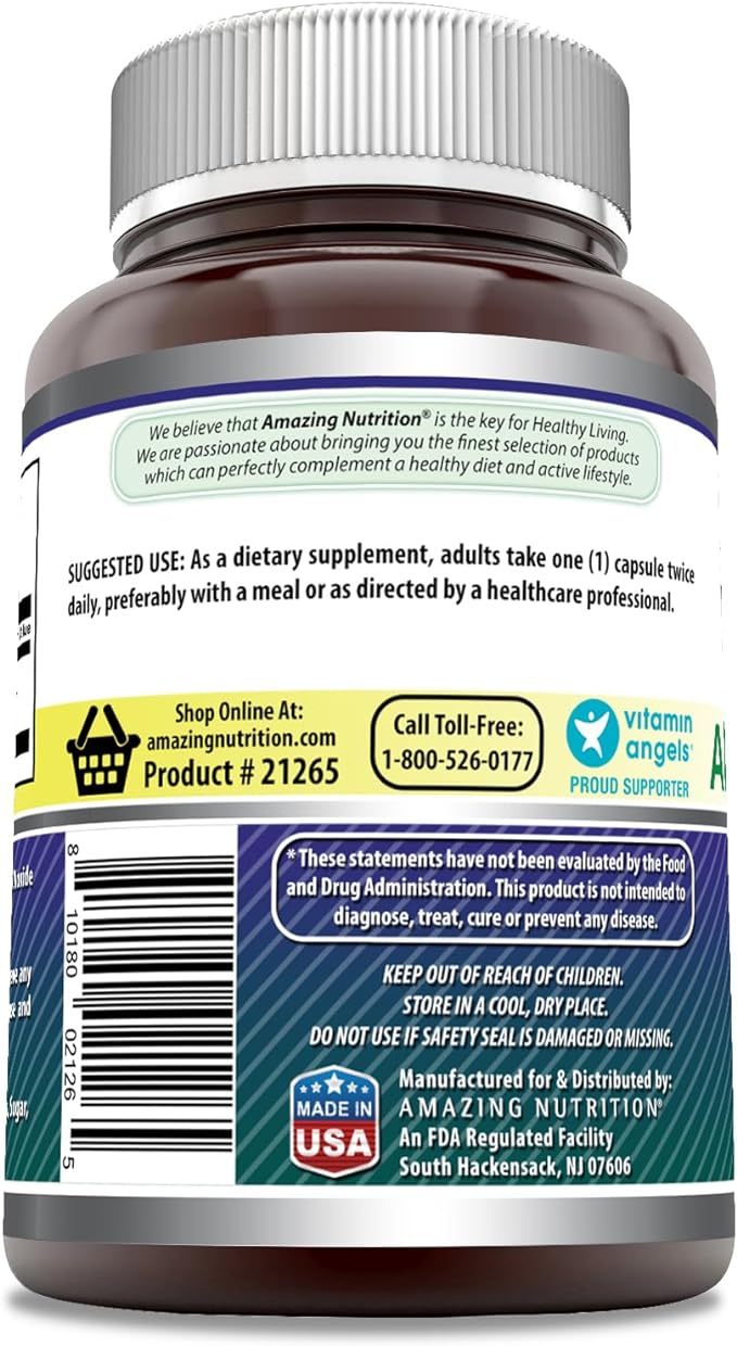 Amazing Formulas Alpha Lipoic Acid Supplement 600 Mg 120 Capsules