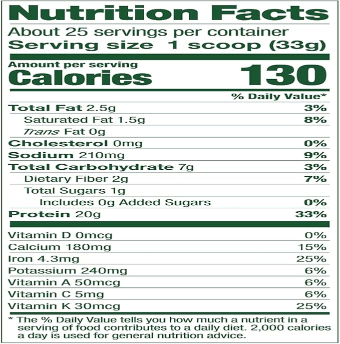 Vega Protein and Greens Protein Powder, Chocolate 20g Plant 1lbs (Packaging