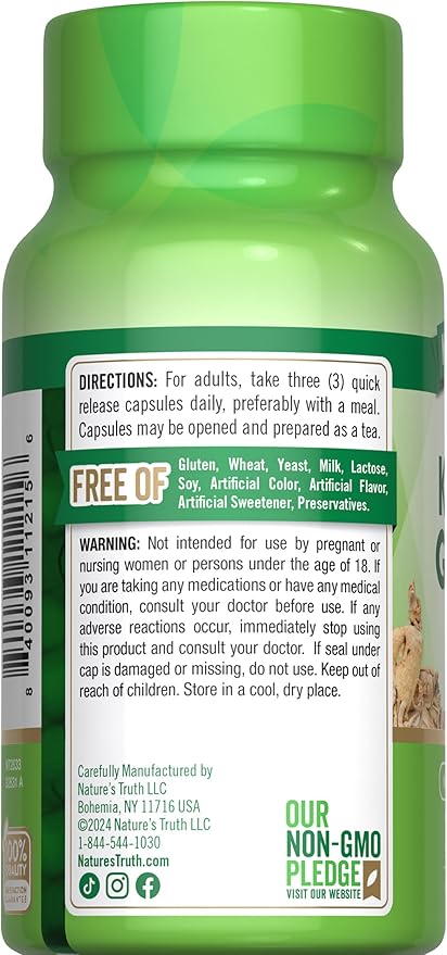 Nature's Truth Korean Ginseng Capsules 75 Count