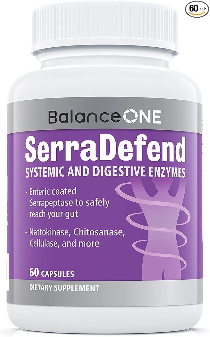 SerraDefend Biofilm Defense, Digestion 60 Capsules, 2 Month